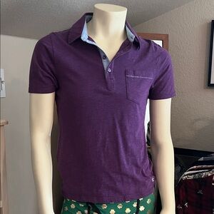 Original Penguin Heritage Slim Fit Purple Polo Shirt